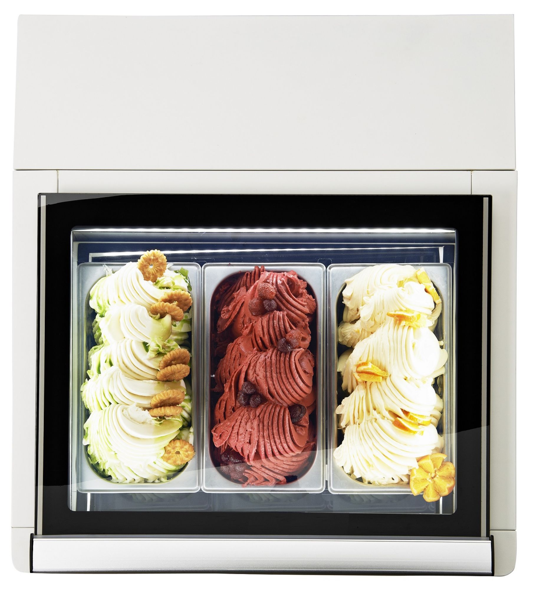 Picture of CombiSteel Operating Side Opens Ice Cream Display CounterTop White