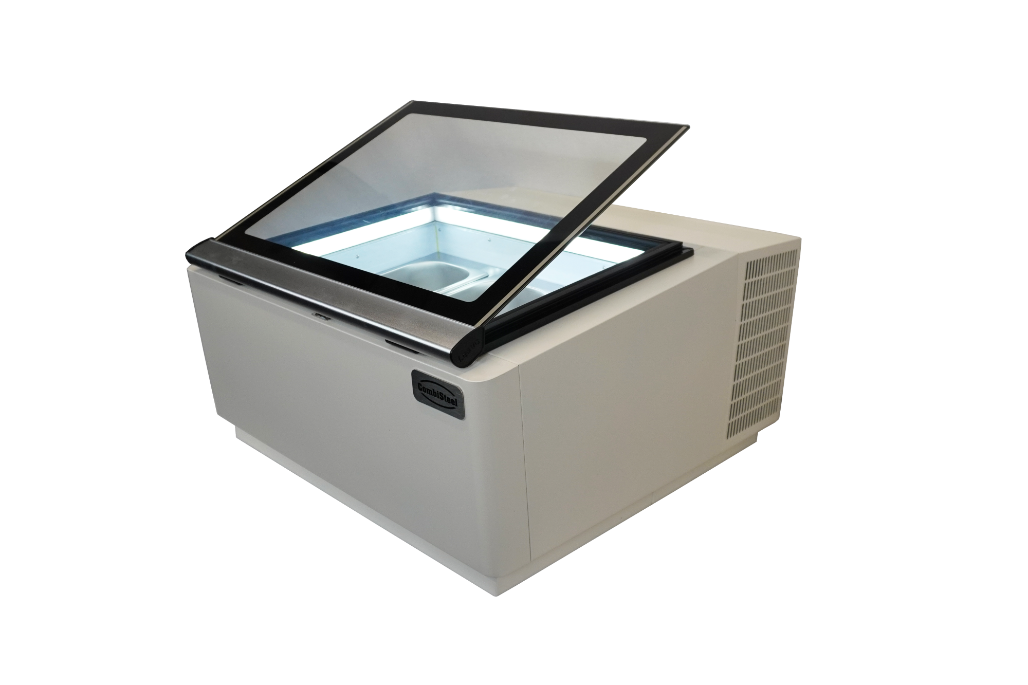 Picture of CombiSteel Operating Side Opens Ice Cream Display CounterTop White