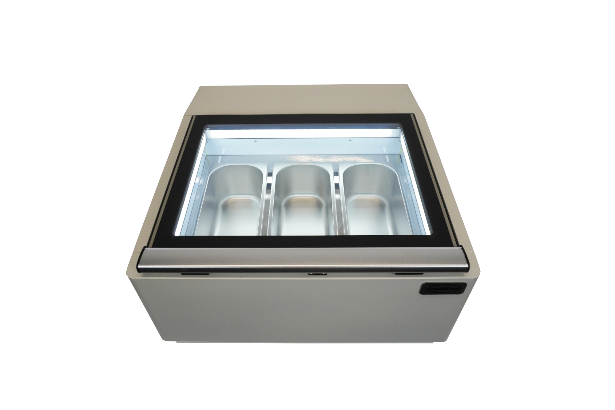 Picture of CombiSteel Operating Side Opens Ice Cream Display CounterTop White