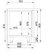 Picture of CombiSteel Counter 700 Refrigerator 3 Door Pro Line