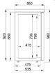 Picture of CombiSteel Backbar Counter 3 Black Doors
