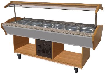 Picture of CombiSteel Refrigerated Buffet Wenge 6/1 GN