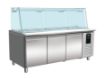 Picture of CombiSteel Saladette 3 Door with Glass Cover 5x1/1 GN