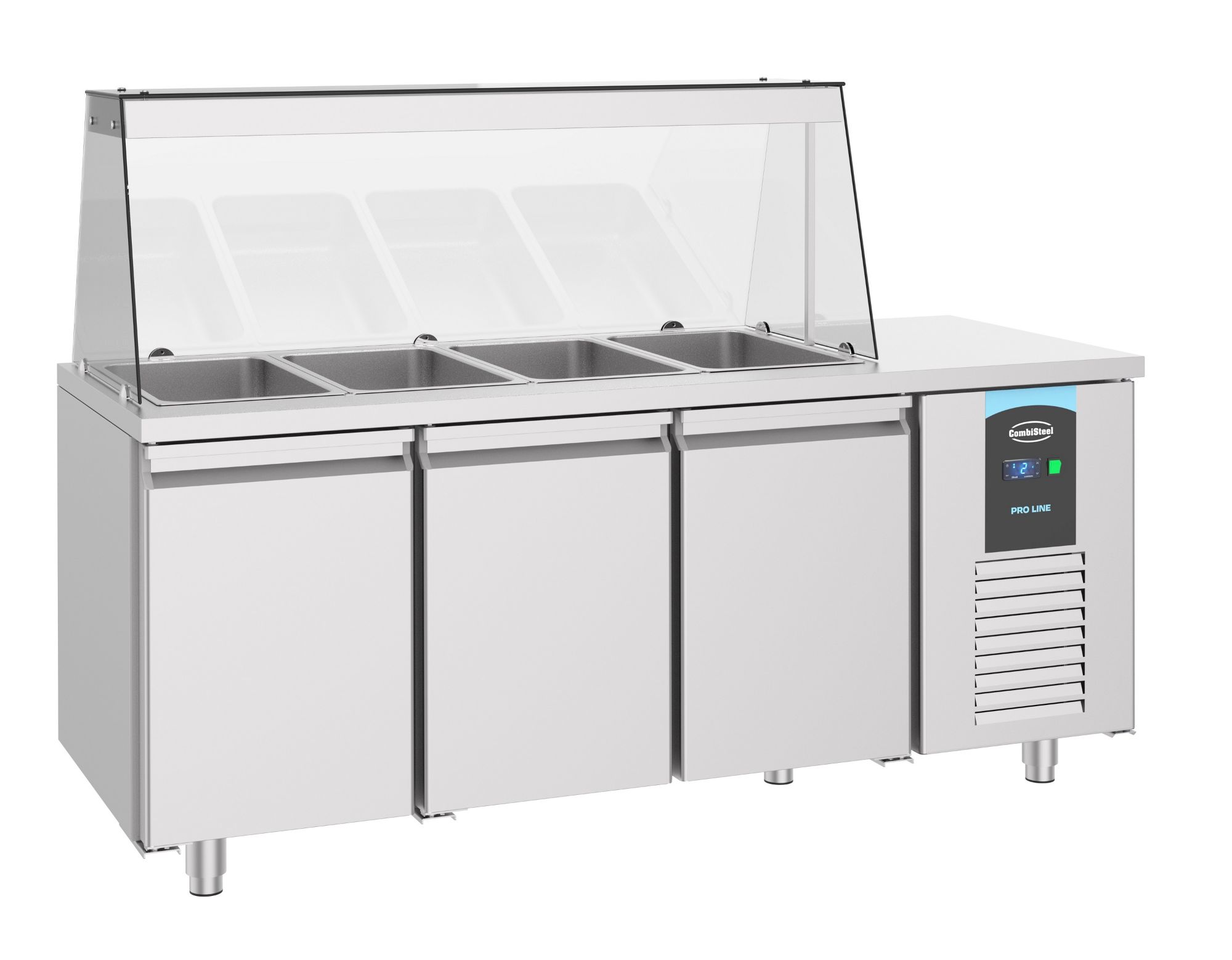 Picture of CombiSteel Saladette 3 Door 4 x 1/1 GN