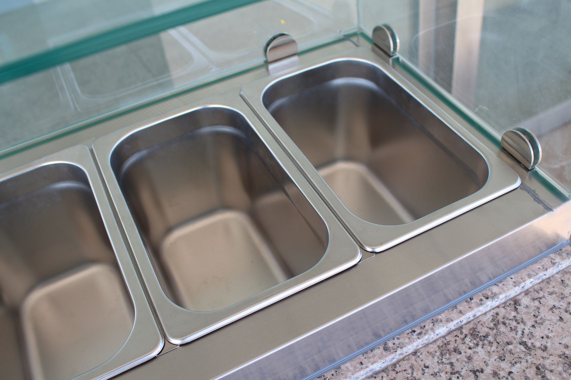 Picture of CombiSteel Pizza Preparation Counters 3 Door wth 3 Topping Unit