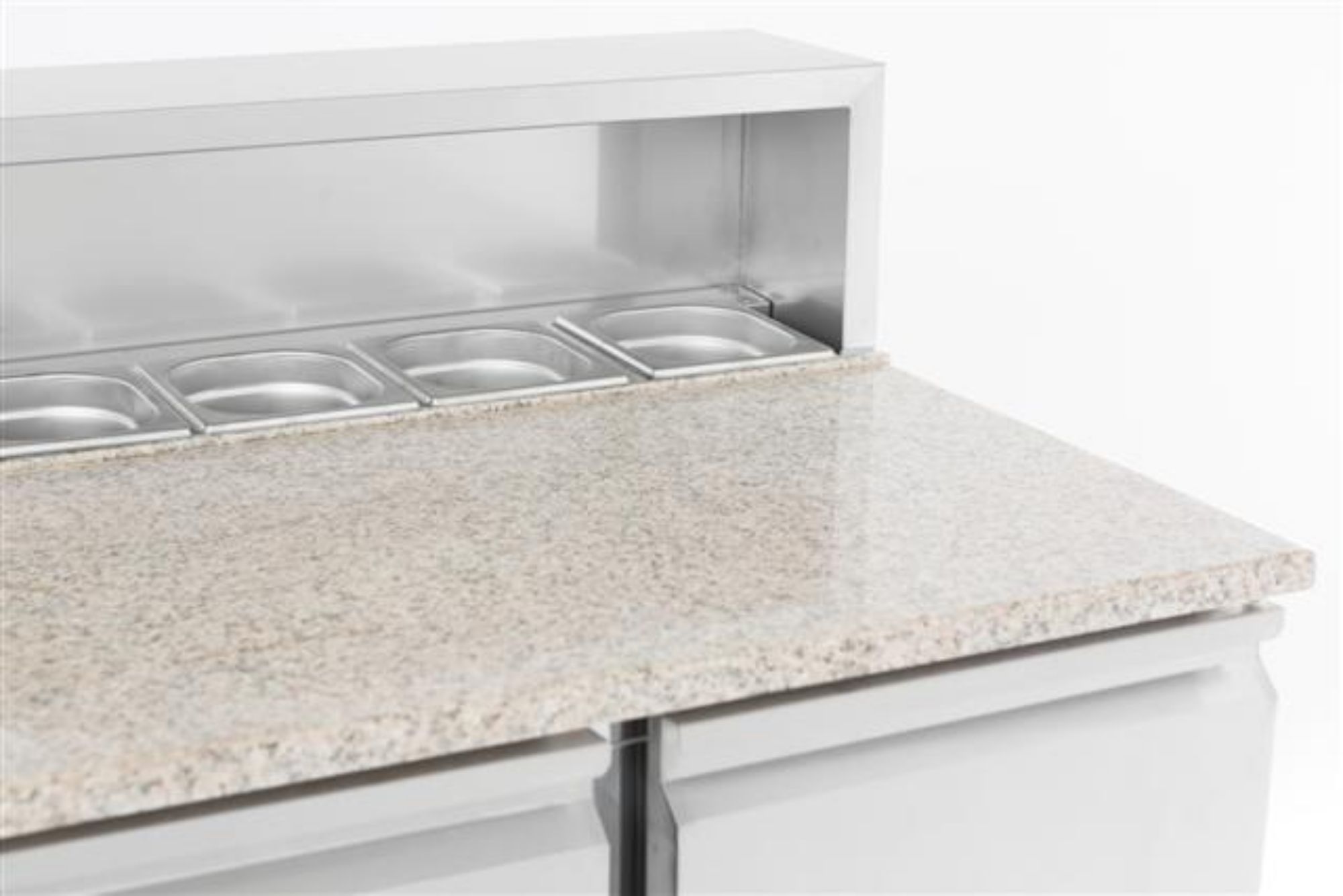 Picture of CombiSteel Pizza Preparation Counter 2 Doors with 7 Topping Unit