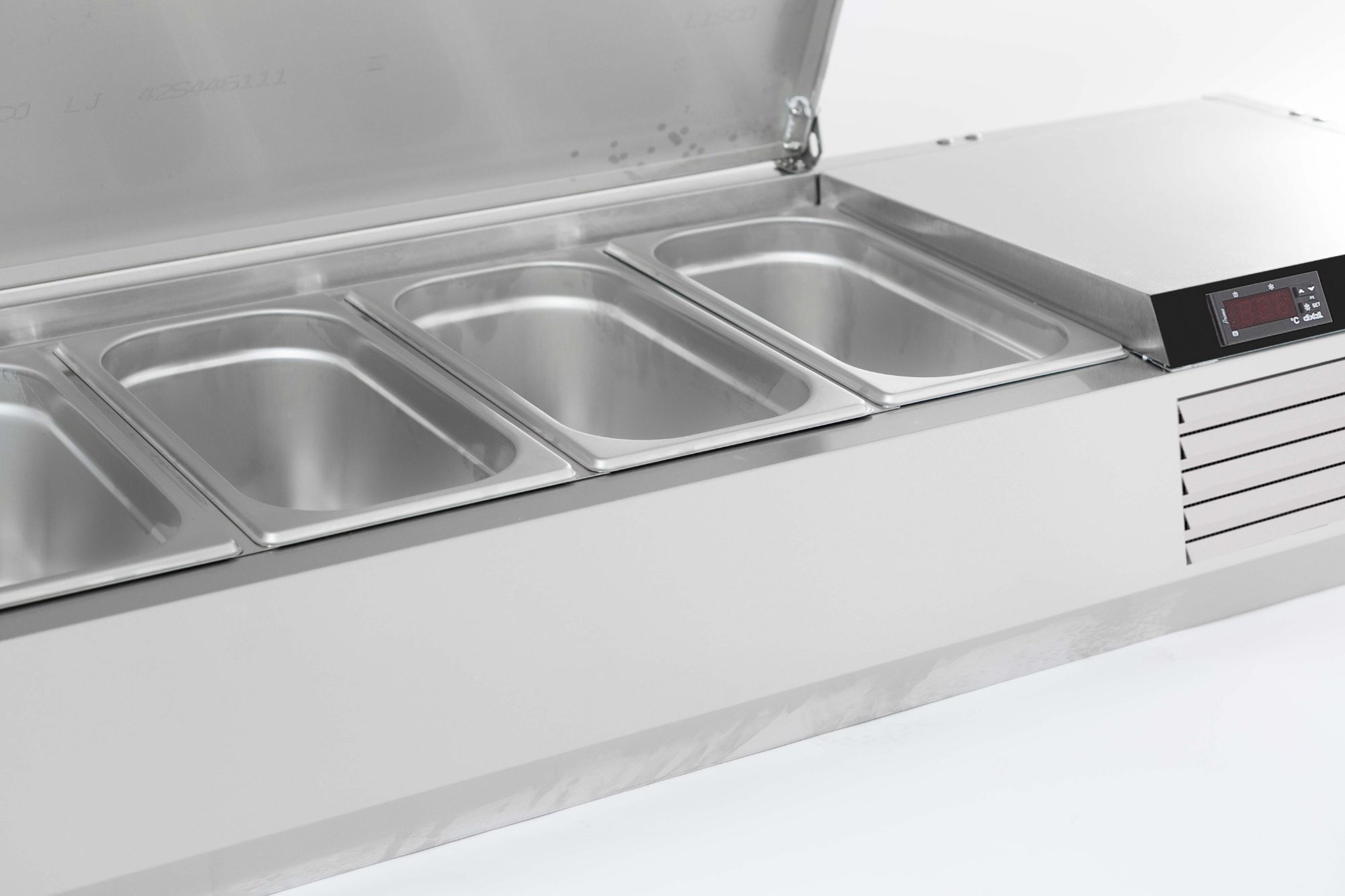 Picture of CombiSteel Refrigerated CounterTop Stainless Steel Lid 9 Bain-Marie Range
