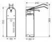 Picture of CombiSteel Stainless Steel Disinfection Elbow Operated Included Post