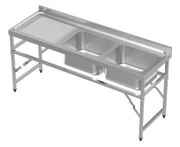 Picture of CombiSteel 600 Fold Down Sink 2 Unit 1800 Right