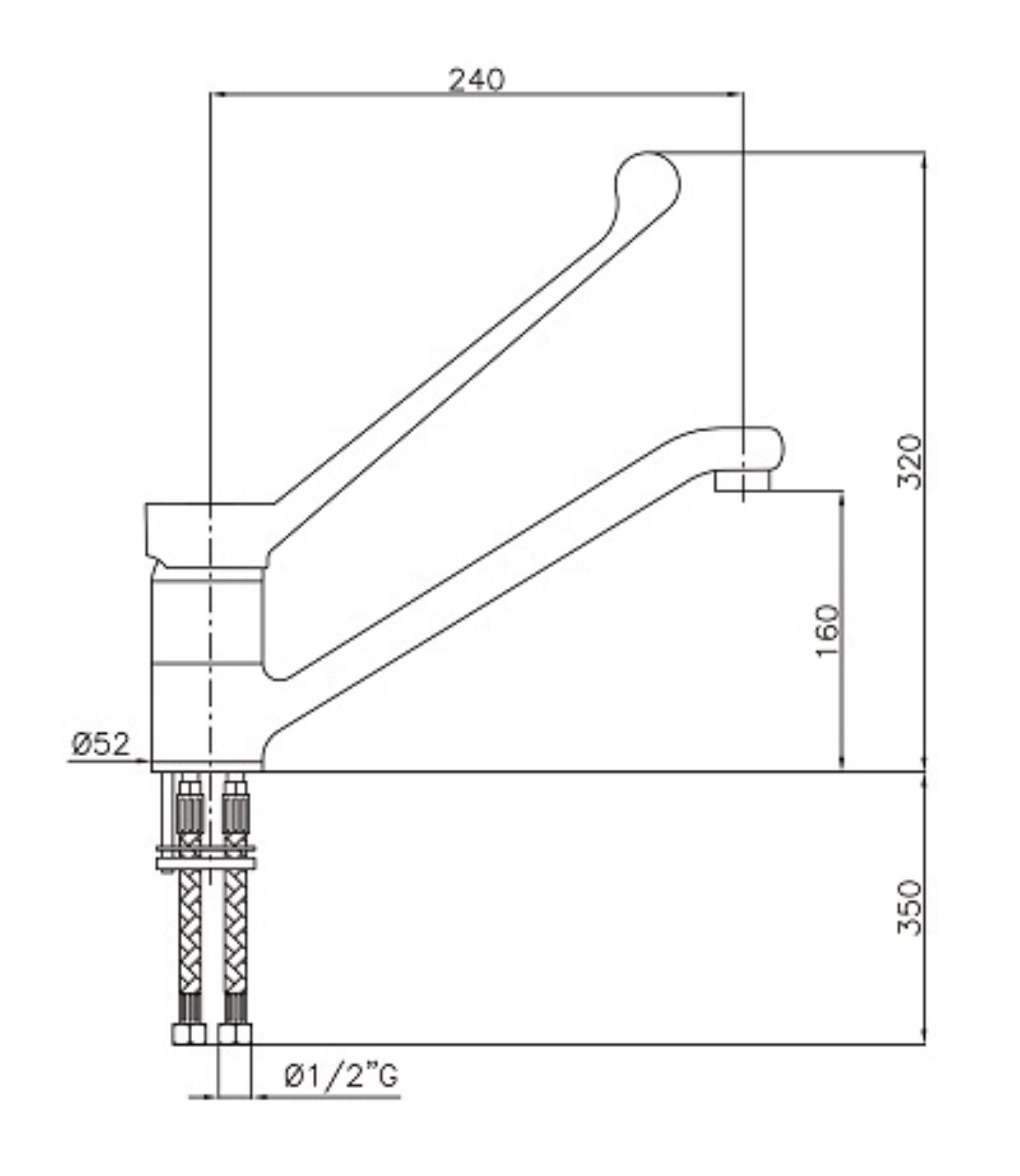 Picture of CombiSteel Faucet with Elbow Command