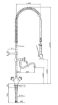 Picture of CombiSteel Pre-rinse Unit Wall-Mounted 1 Inlet