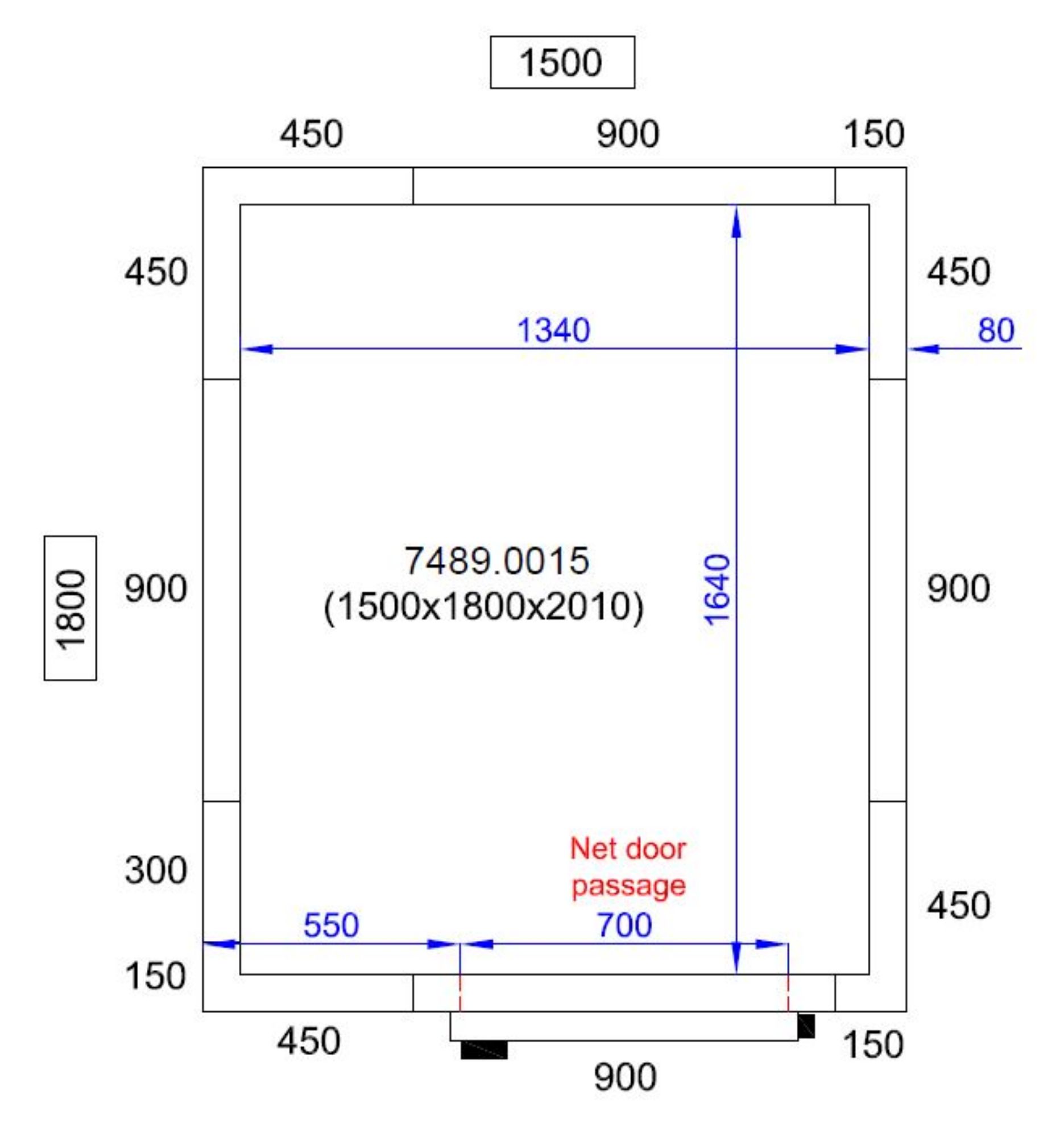 Picture of CombiSteel Coldroom 1500X1800X2010 4 m3