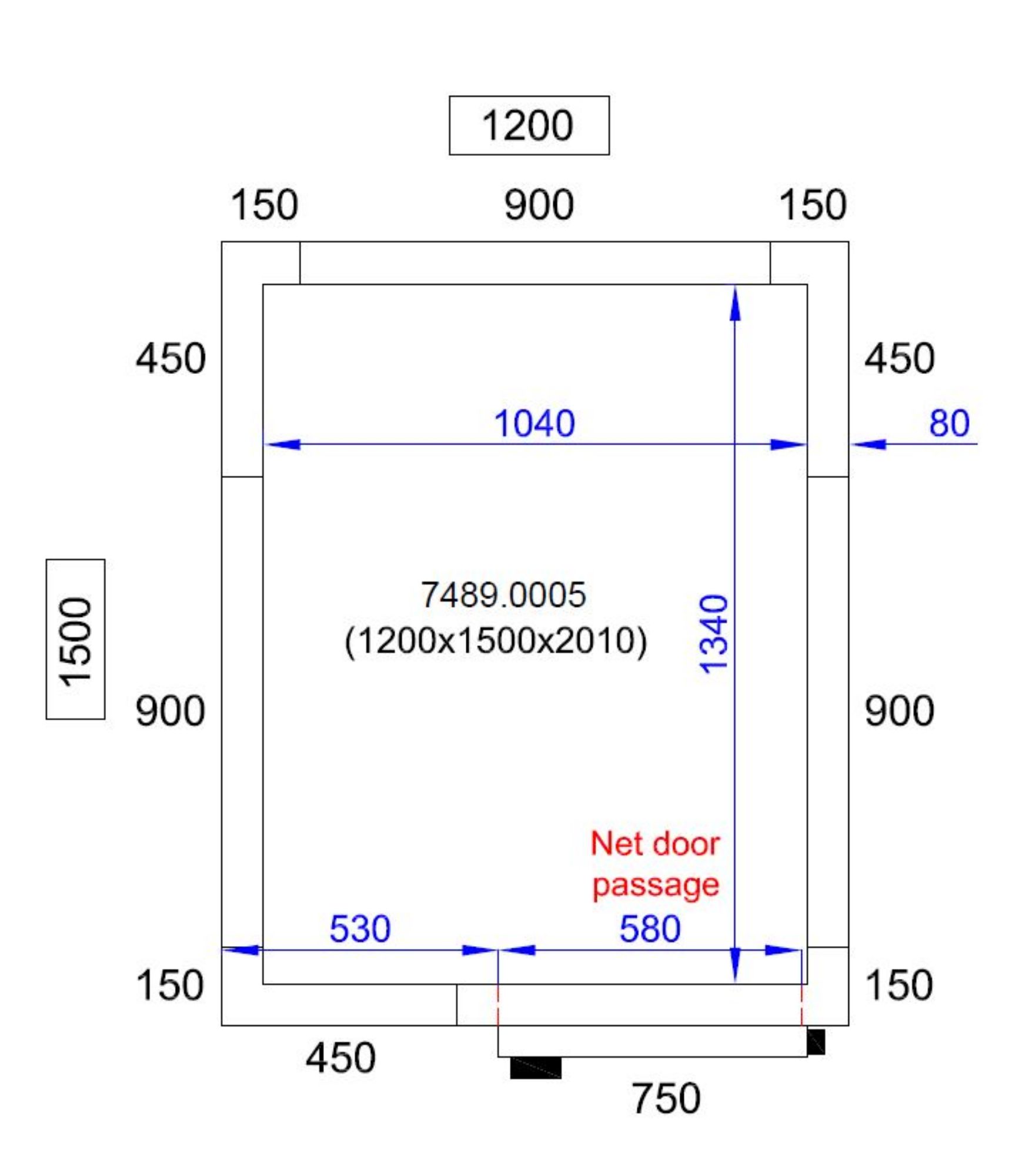 Picture of CombiSteel Coldroom 1200X1500X2010 2.6 m3