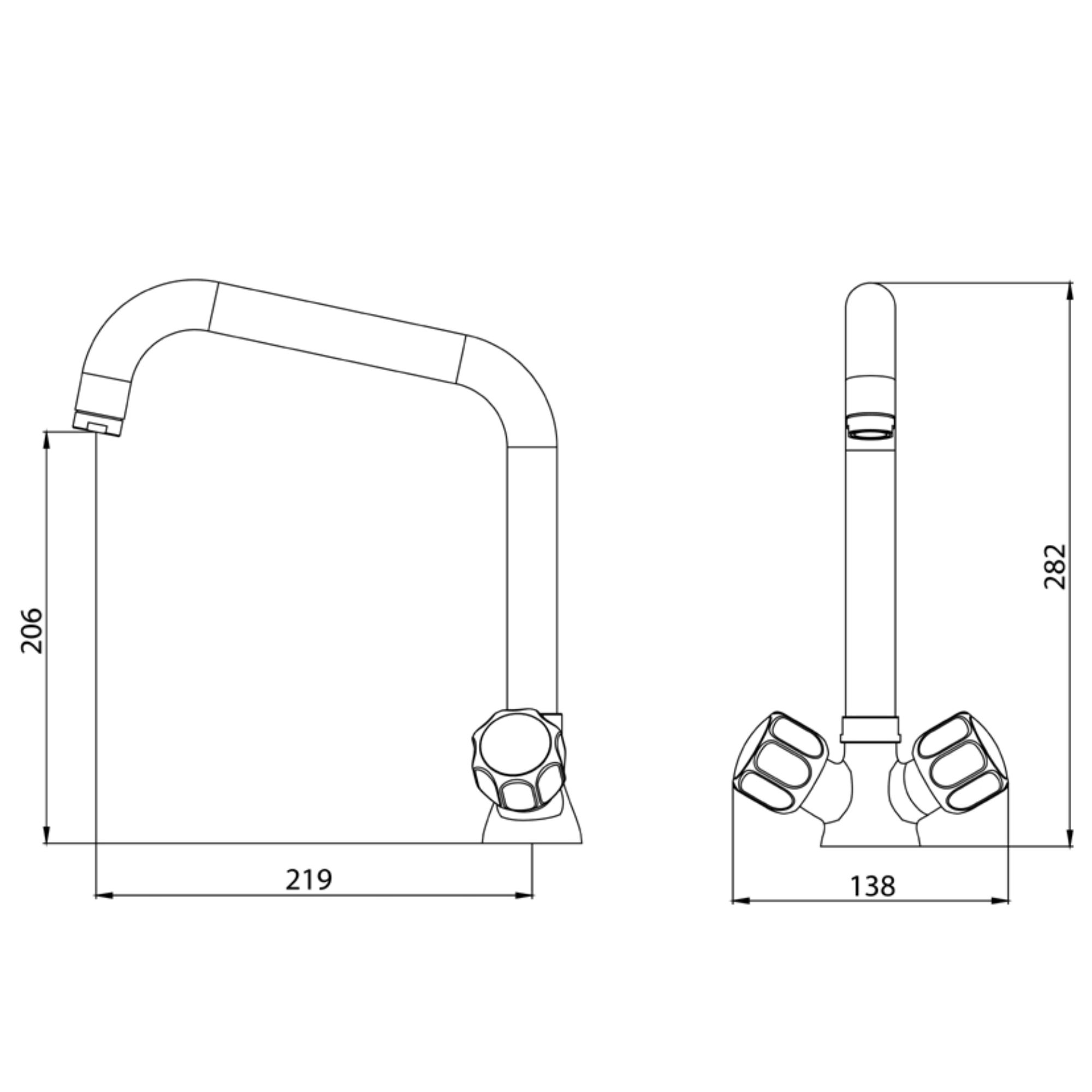 Picture of CombiSteel Mixing Faucet 2 Sides Tap