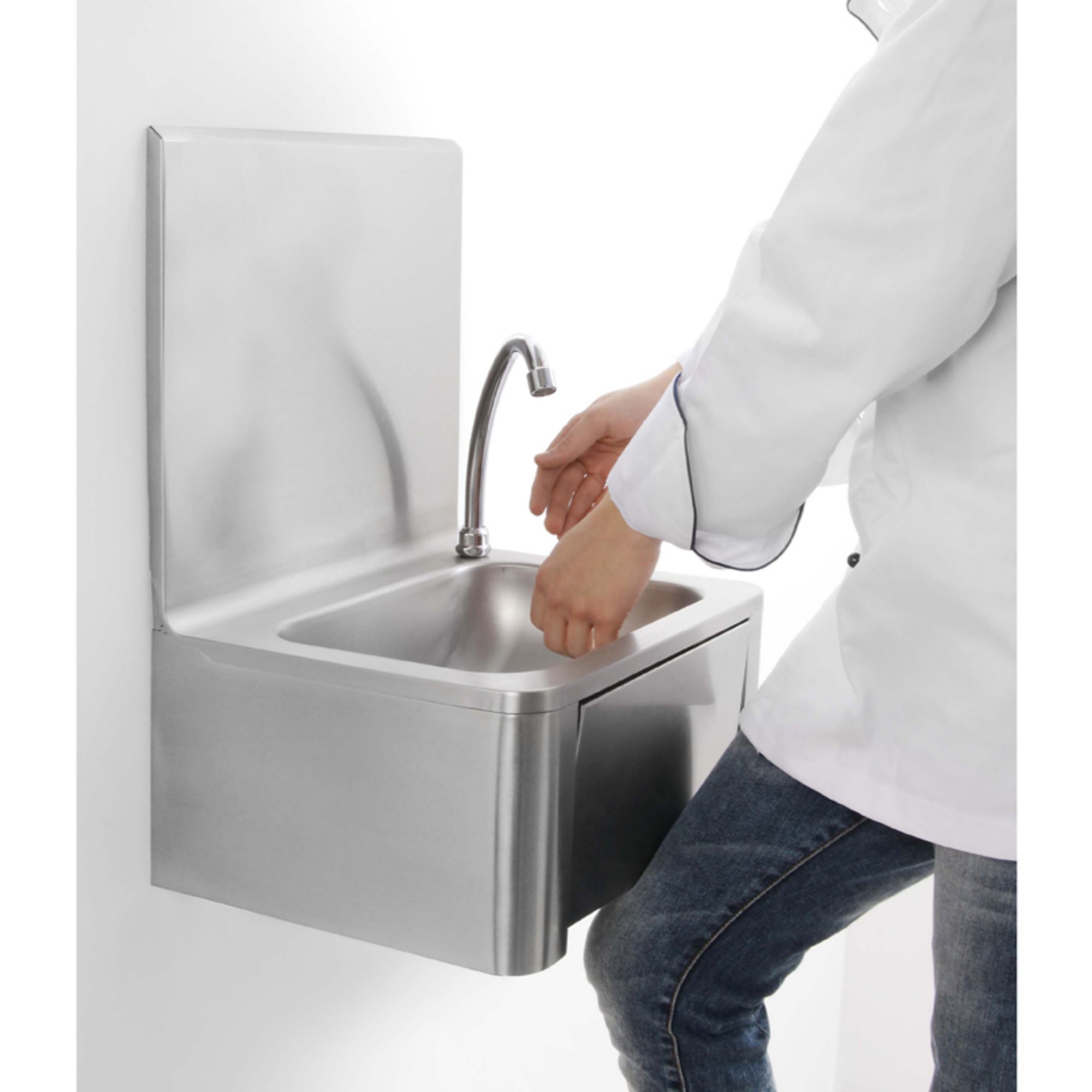 Picture of CombiSteel Knee Operated Hand Washbasin