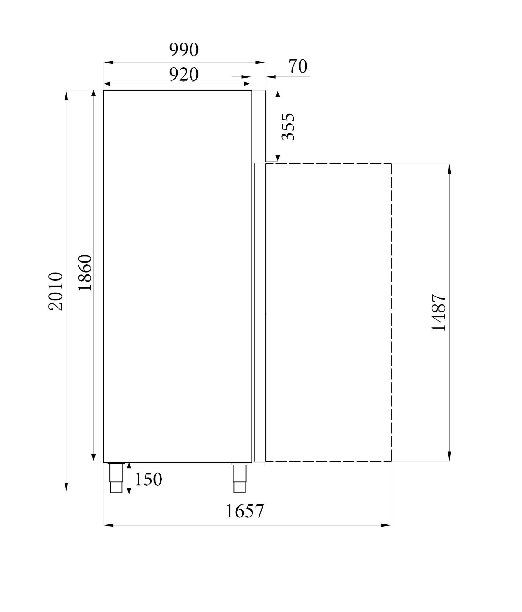 Picture of CombiSteel 737 Litre Freezed Bakery Cabinet Standard Line