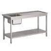 Picture of Passthrough Washer Entry Table 1500 Left Sink