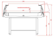 Picture of CombiSteel Cooling Island 1.3 with Glass Cover