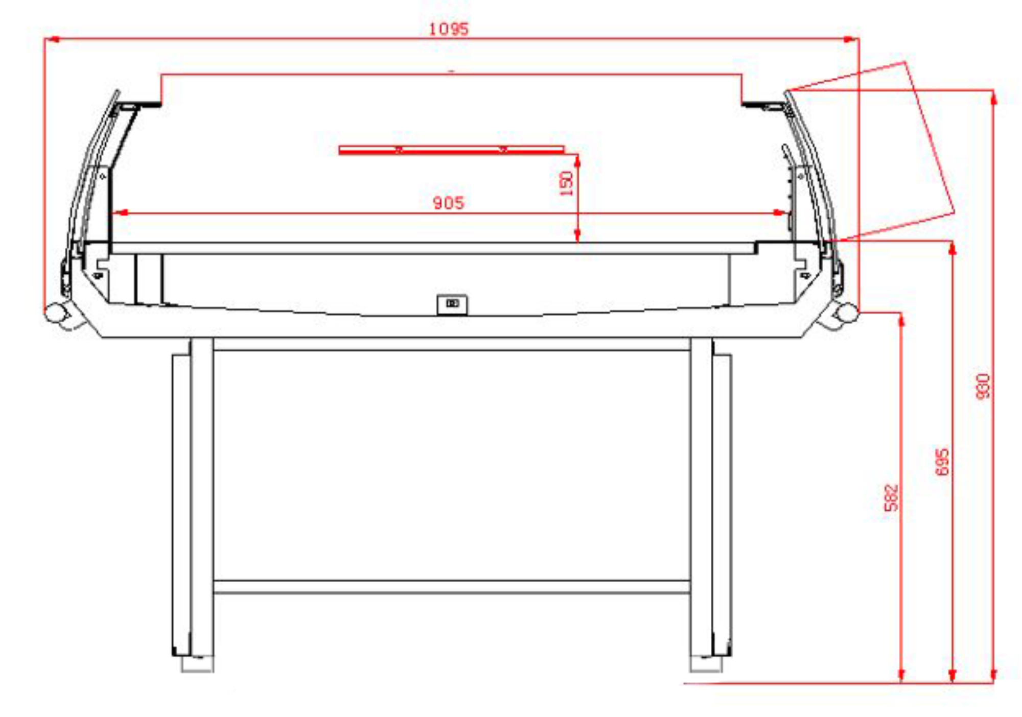 Picture of CombiSteel Cooling Island 1.3 with Glass Cover