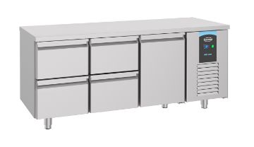 Picture of CombiSteel 700 Refrigerated Counter 1 Door 4 Drawers