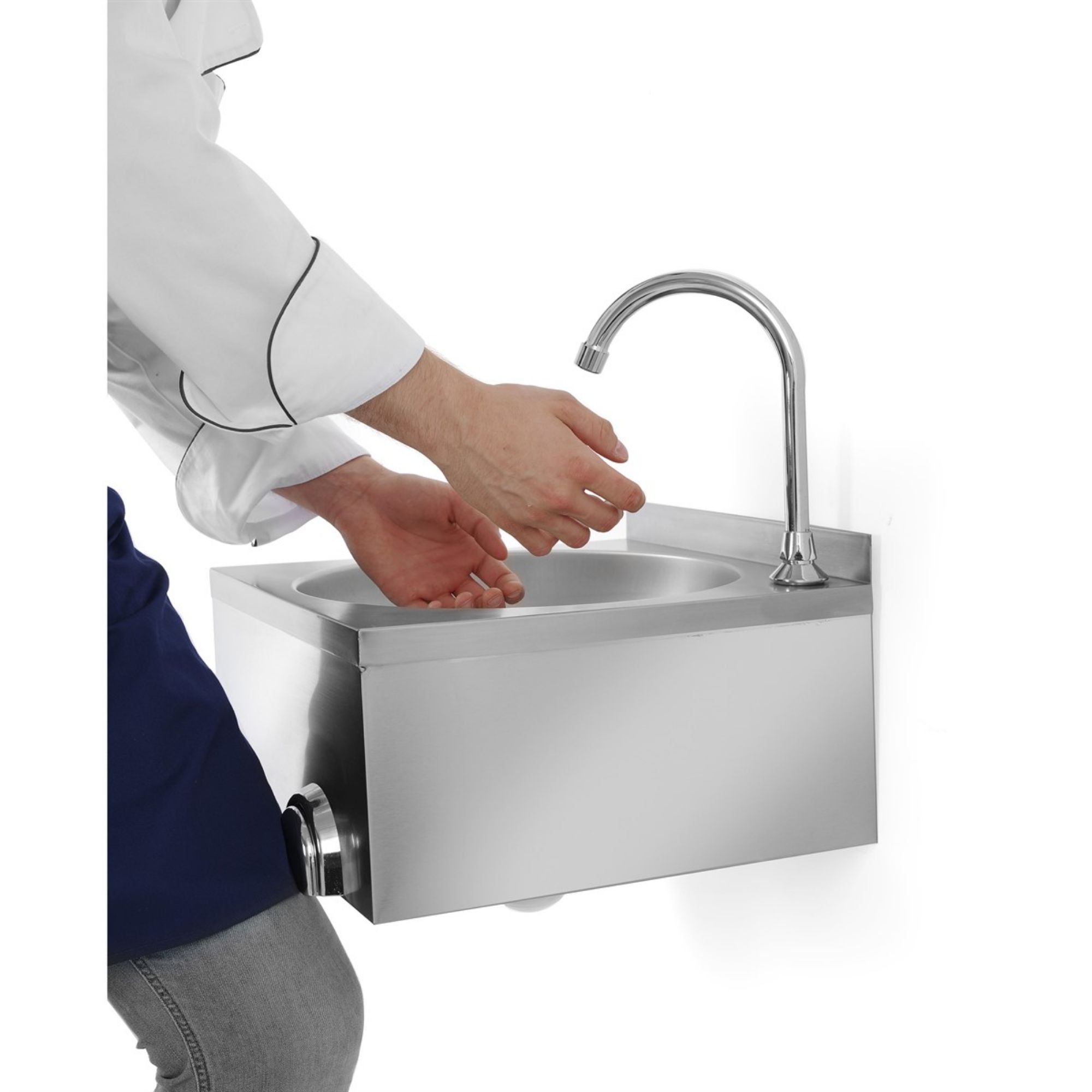 Picture of CombiSteel Knee Operated Hand Washbasin 400MM