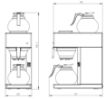 Picture of CombiSteel Coffee Machine Included 2 Glass Coffee Jugs 1.8L