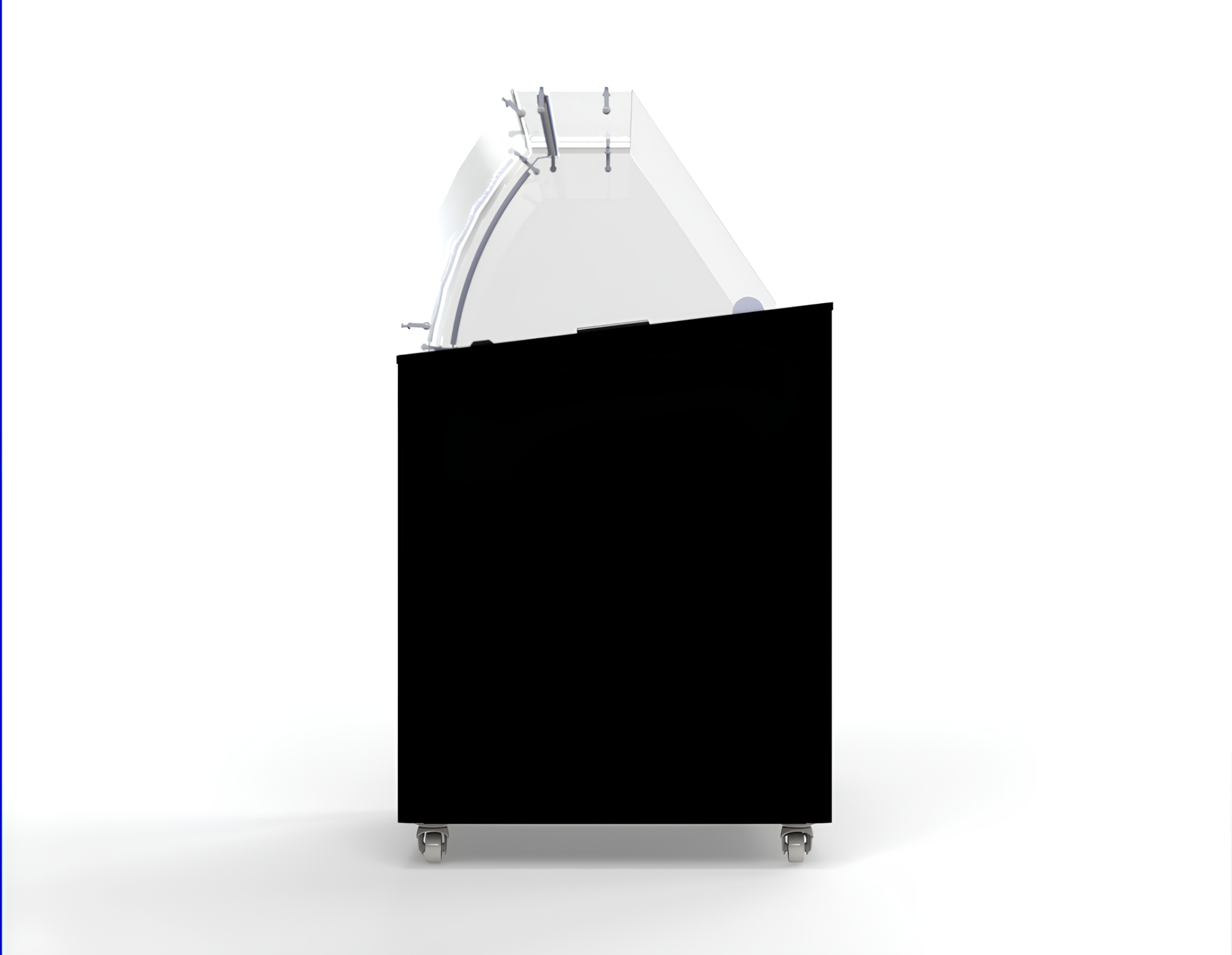 Picture of CombiSteel Ice Cream Display Corisca Black 6x5 Litre