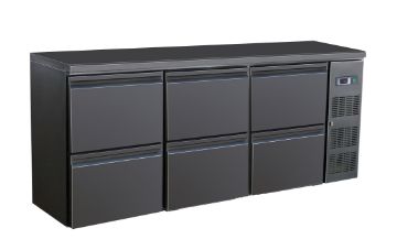 Picture of CombiSteel Barcooler Black 6 Drawers