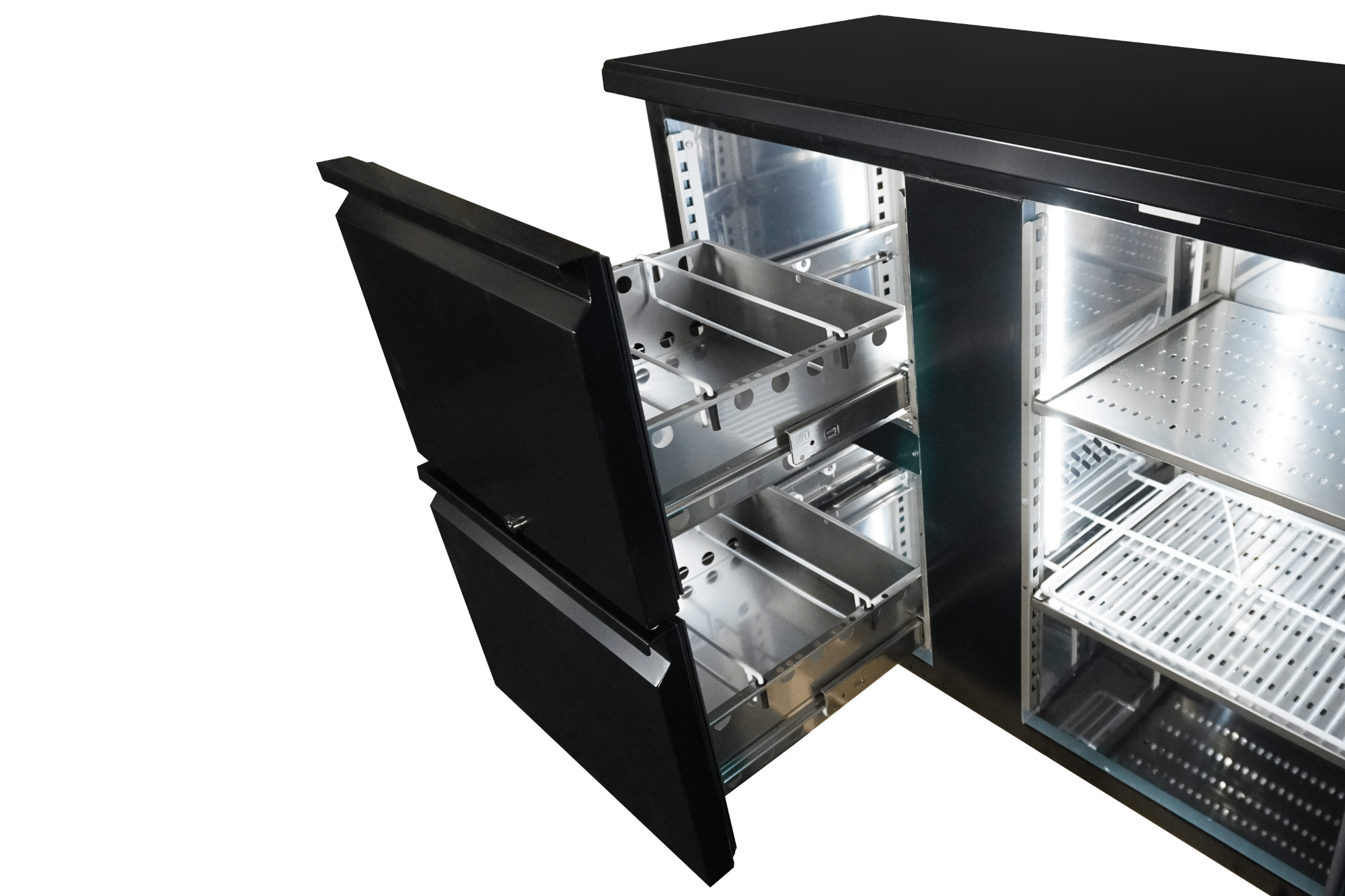 Picture of CombiSteel Barcooler Black 2 Doors and 2 Drawers