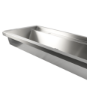 Picture of CombiSteel Stainless Steel Wash Basin 1 Tap 2400Mm Drain Plug And Splash Shield Included