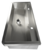 Picture of CombiSteel Stainless Steel Wash Basin 1 Tap 1200Mm Drain Plug And Splash Shield Included