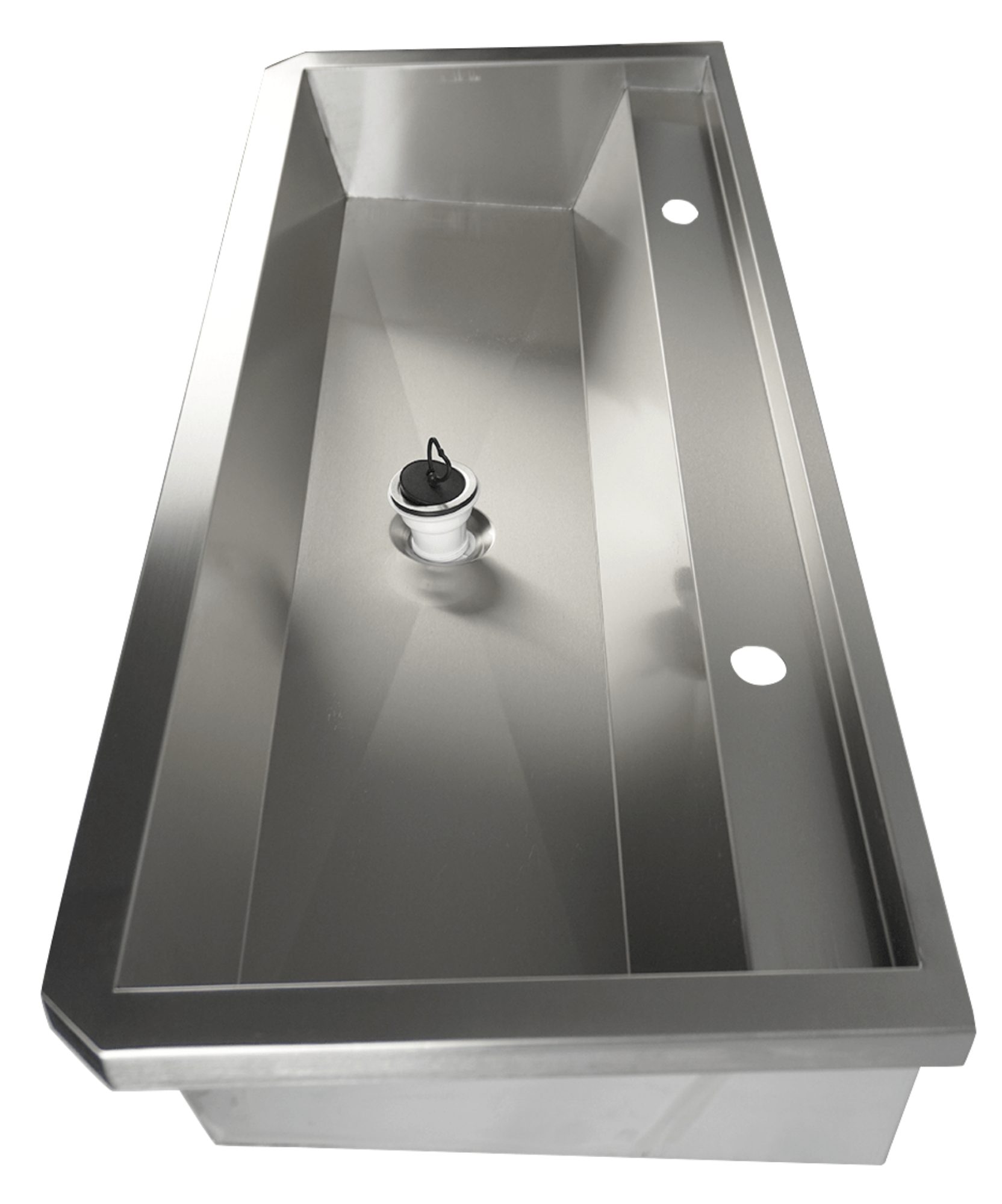 Picture of CombiSteel Stainless Steel Wash Basin 1 Tap 1200Mm Drain Plug And Splash Shield Included