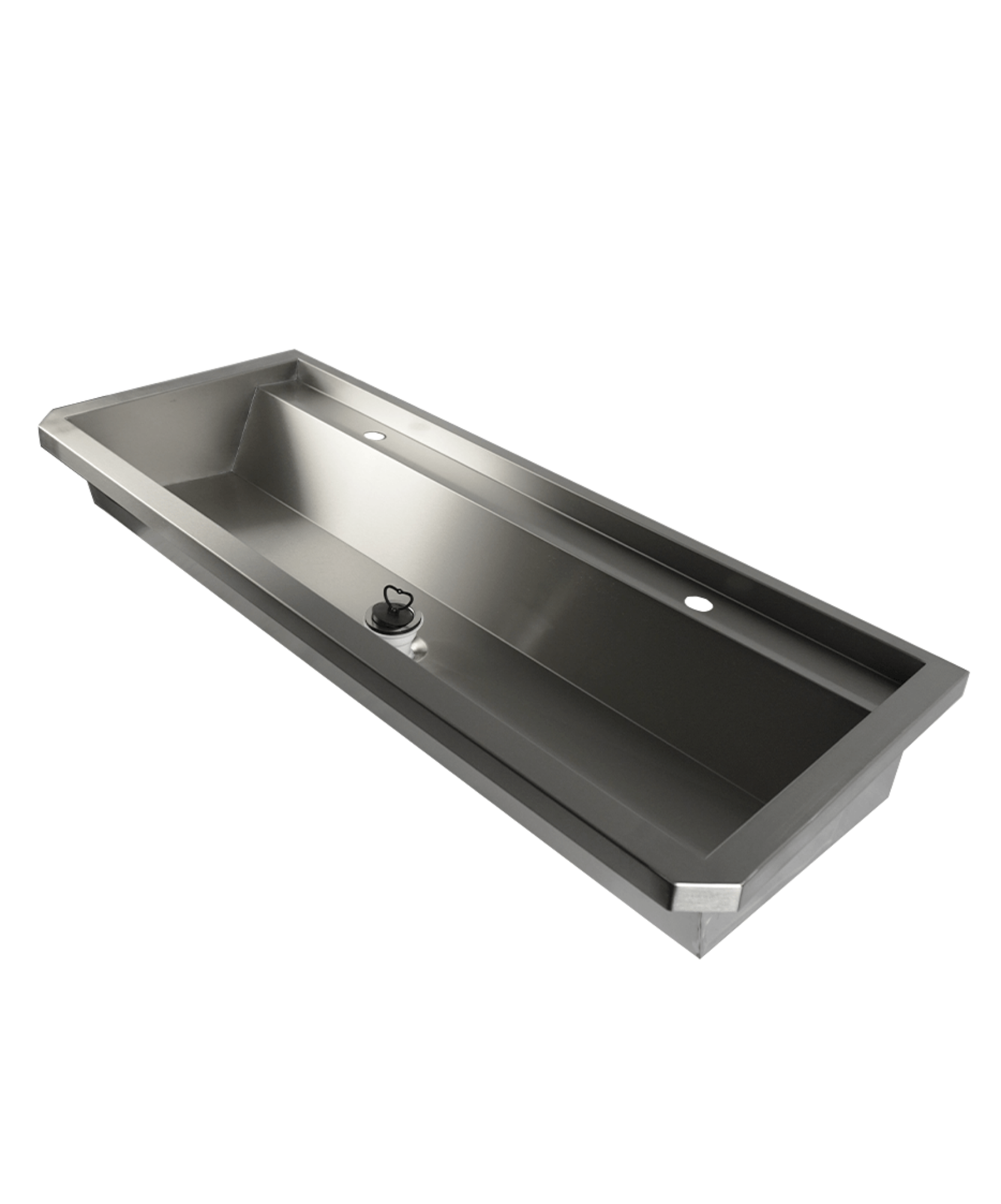 Picture of CombiSteel Stainless Steel Wash Basin 1 Tap 1200Mm Drain Plug And Splash Shield Included
