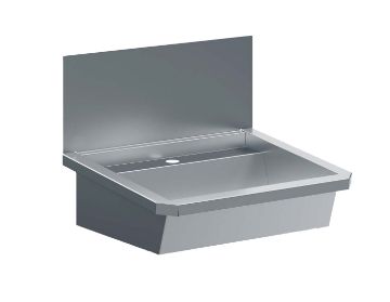 Picture of CombiSteel Stainless steel Wash Basin 1 Tap 600MM Drain Plug And Splash Shield Included