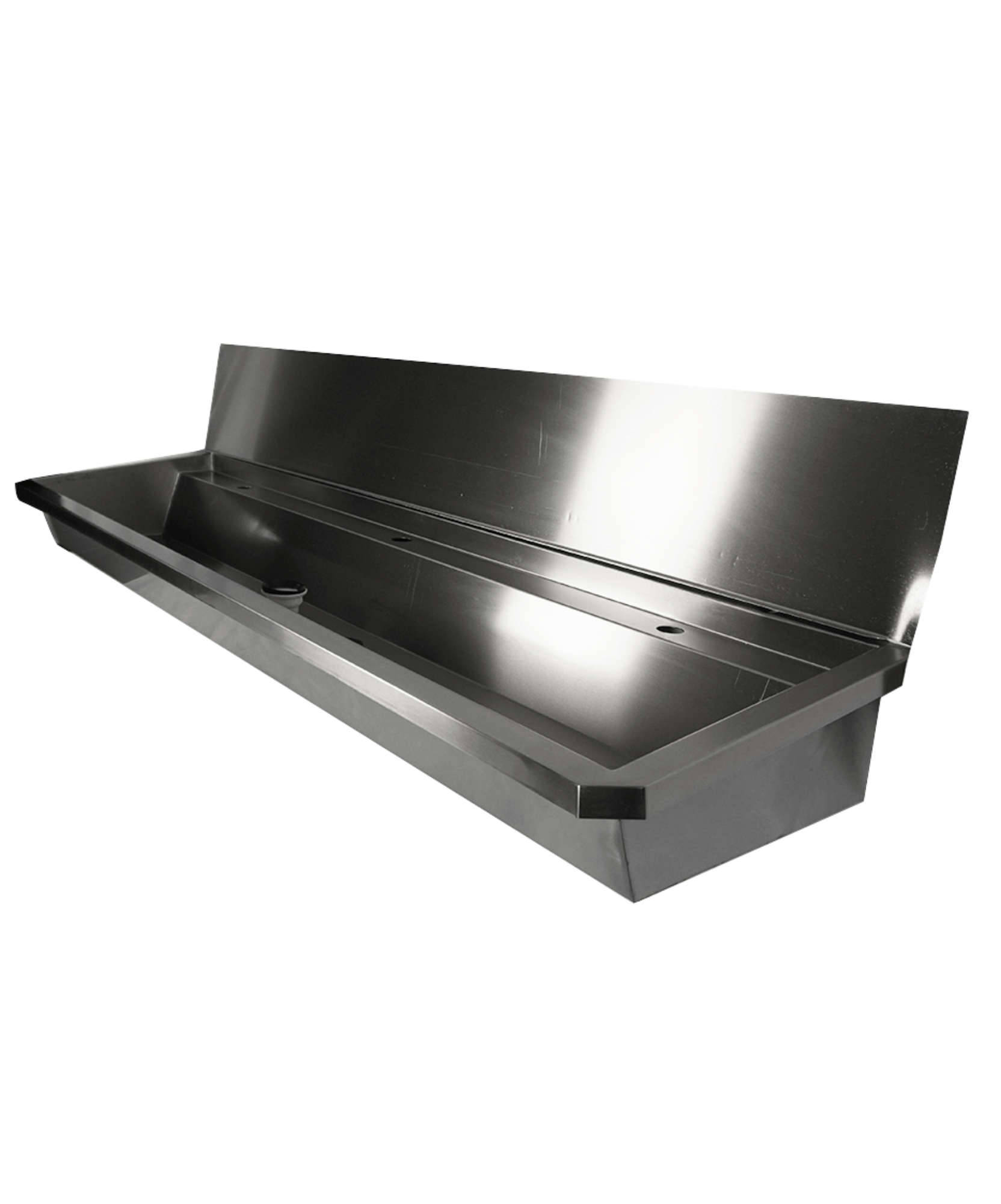 Picture of CombiSteel Stainless steel Wash Basin 1 Tap 1800Mm Drain Plug And Splash Shield Included