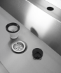 Picture of CombiSteel Stainless steel Wash Basin 1 Tap 1800Mm Drain Plug And Splash Shield Included