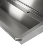 Picture of CombiSteel Stainless steel Wash Basin 1 Tap 1800Mm Drain Plug And Splash Shield Included