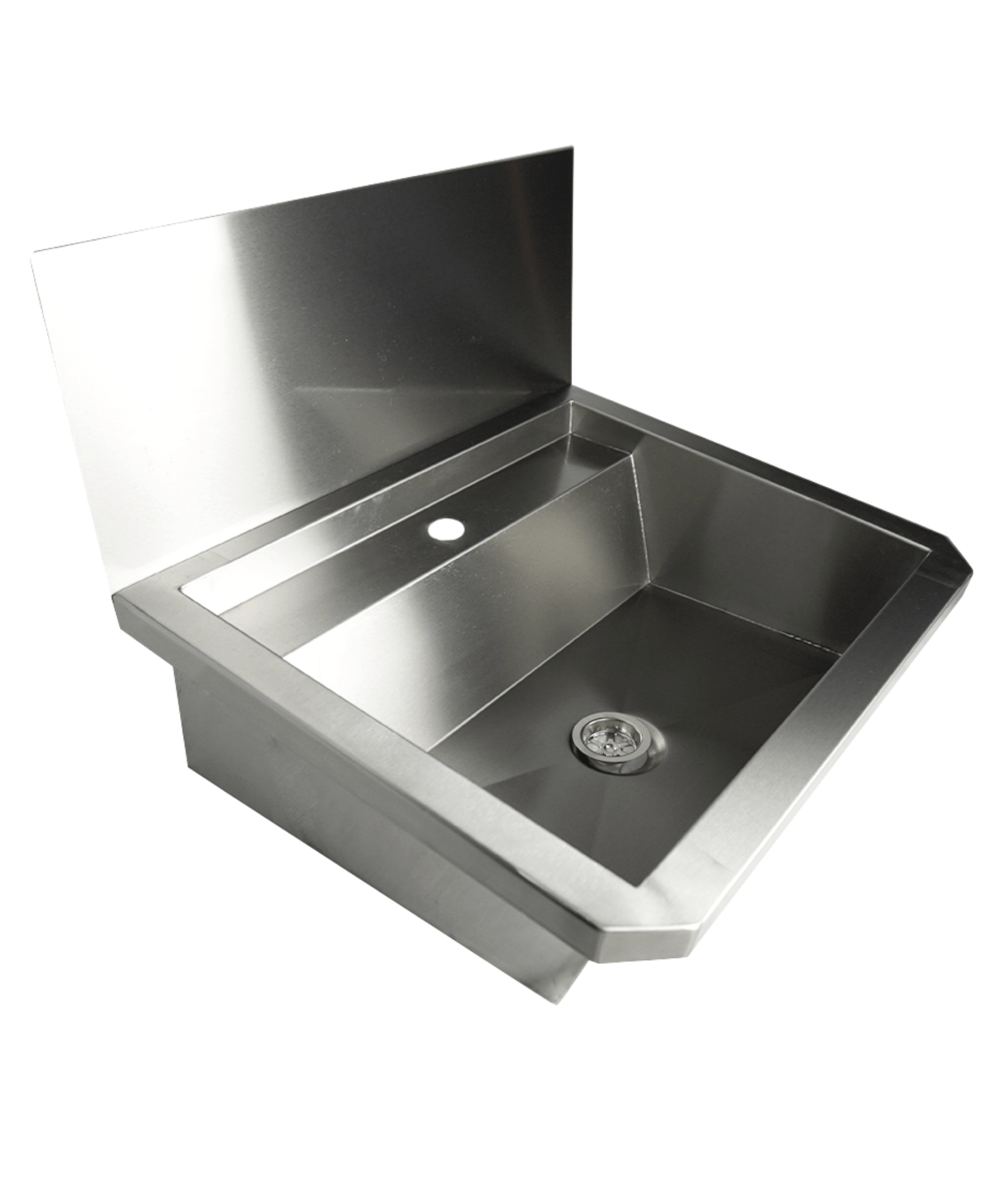 Picture of CombiSteel Stainless steel Wash Basin 1 Tap 600MM Drain Plug And Splash Shield Included