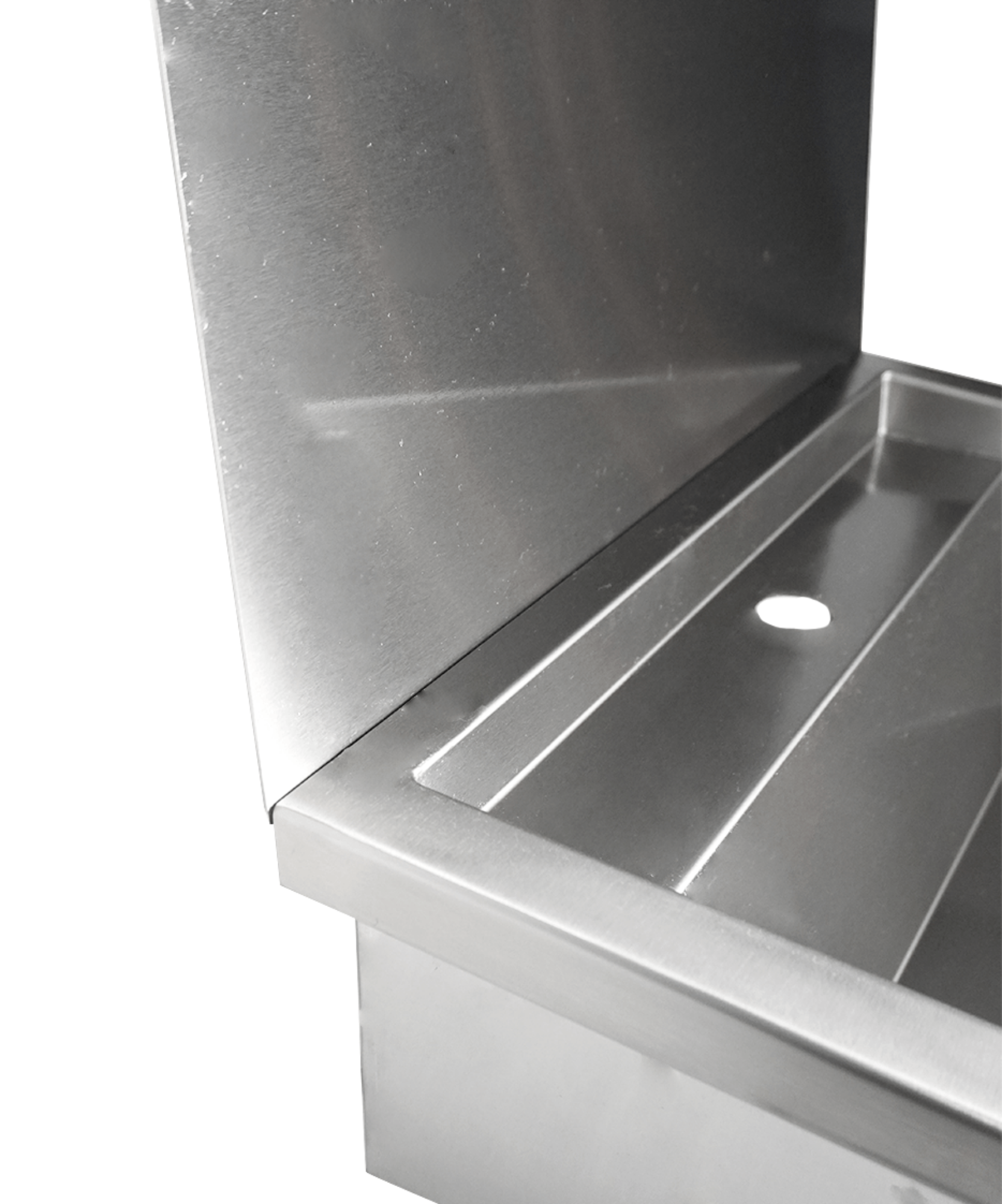 Picture of CombiSteel Stainless steel Wash Basin 1 Tap 600MM Drain Plug And Splash Shield Included