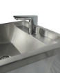 Picture of CombiSteel Stainless steel Wash Basin 1 Tap 600MM Drain Plug And Splash Shield Included