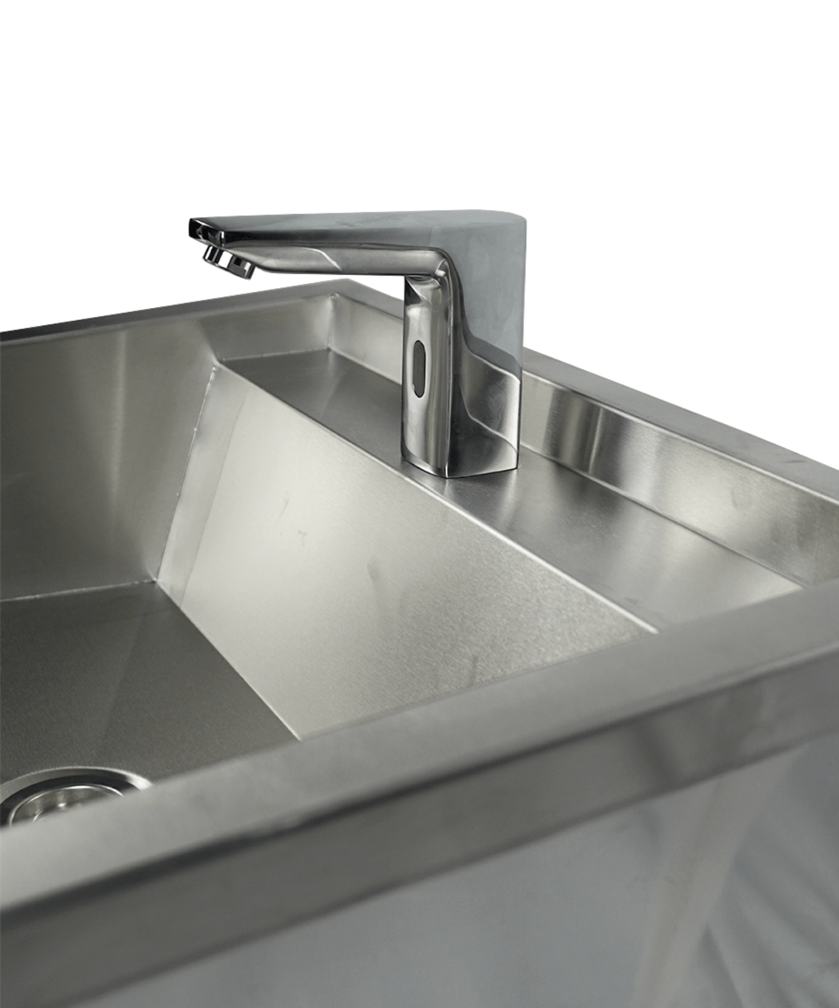 Picture of CombiSteel Stainless steel Wash Basin 1 Tap 600MM Drain Plug And Splash Shield Included