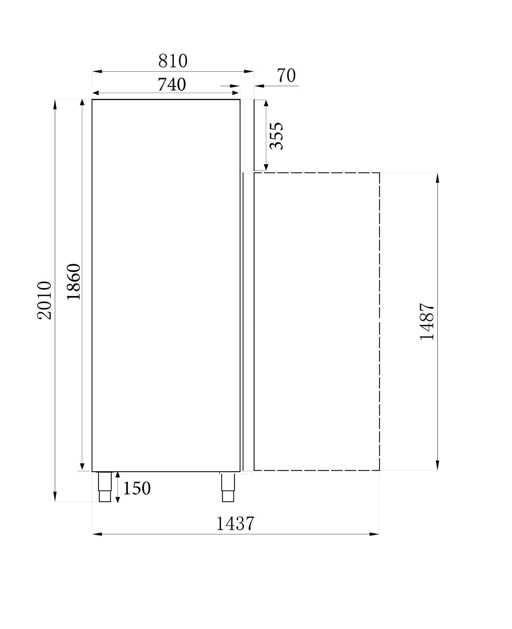 Picture of Freezer Stainless Steel 1200 LTR Static