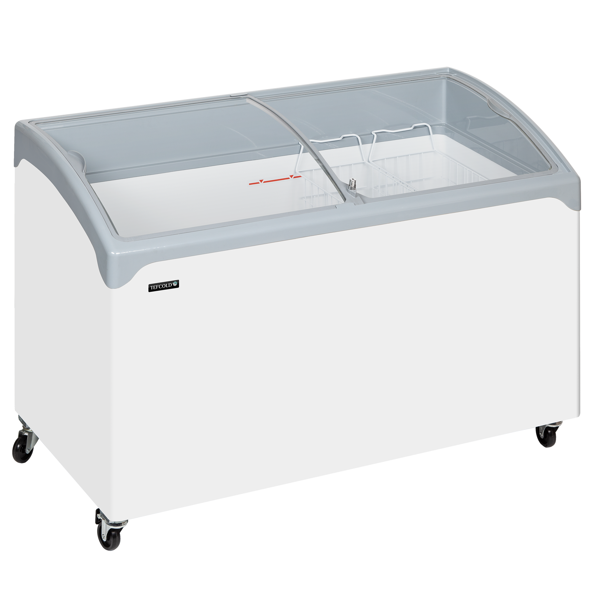 Picture of Tefcold NIC400SCEB Sliding Curved Glass Lid Chest Freezer