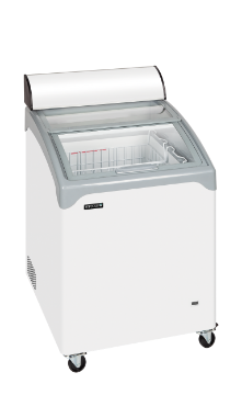 Picture of Tefcold NIC101CP Sliding Curved Glass Lid Chest Freezer