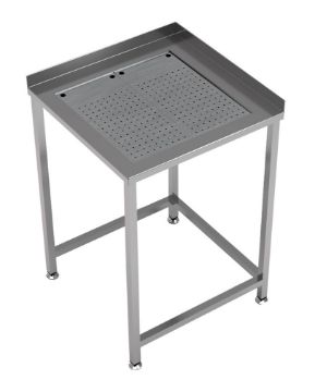 Picture of WORKTABLE CORNER WITH INTEGRATED DRIP-TRAY 650X650