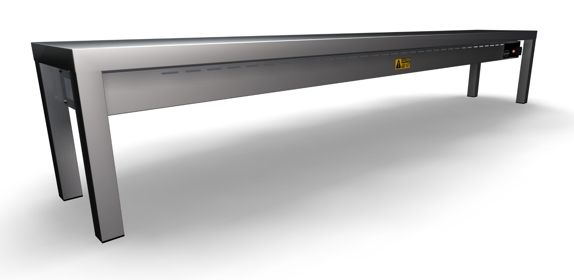 Picture of OVERSHELF CERAMIC HEATED 1 LEVEL 2000  6 HEATERS OF 250W