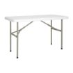 Picture of Bolero PE Rectangular Folding Table White 4ft (Single)