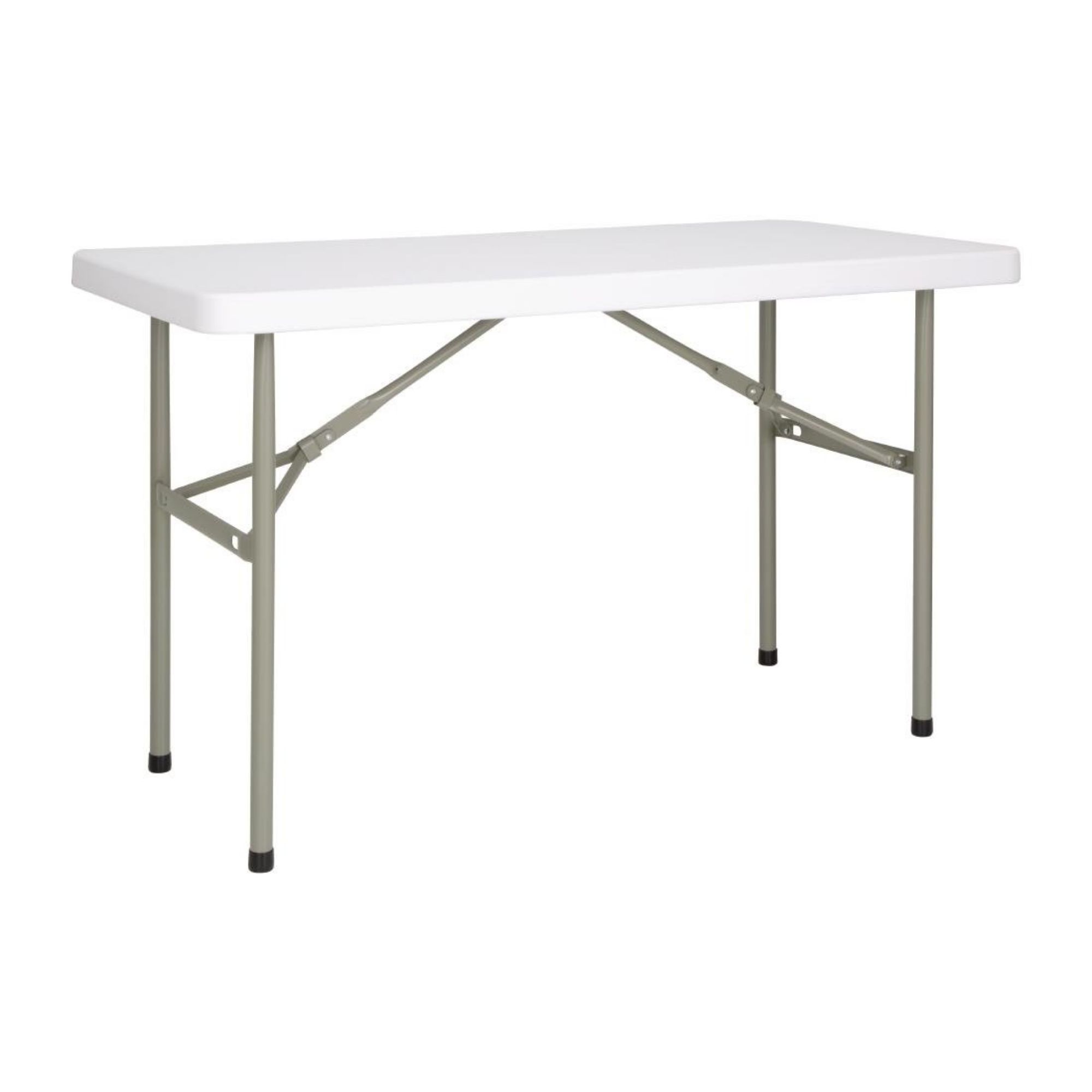 Picture of Bolero PE Rectangular Folding Table White 4ft (Single)