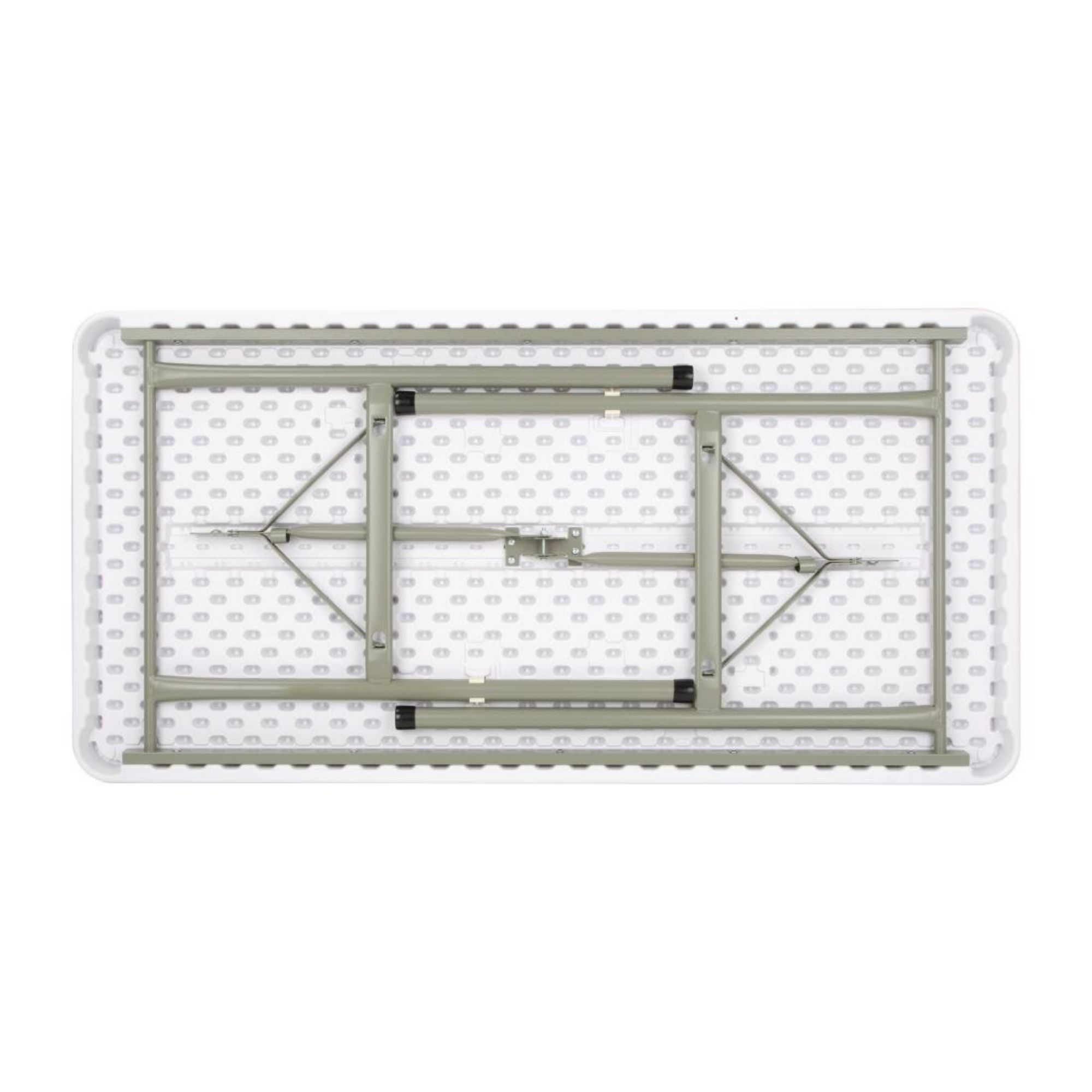 Picture of Bolero PE Rectangular Folding Table White 4ft (Single)