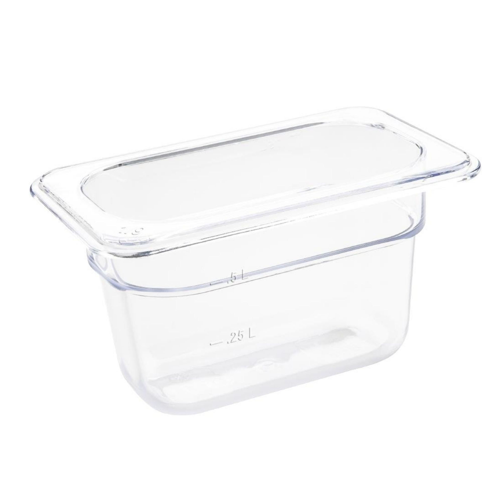 Picture of Vogue Polycarbonate 1/9 Gastronorm Container 100mm Clear